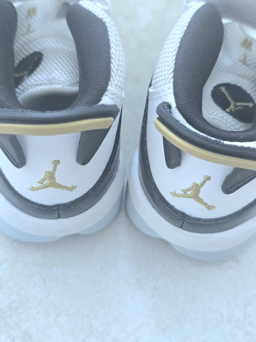 Jordan Baby High-Top Sneakers in White and Black - Picture 3 of 3